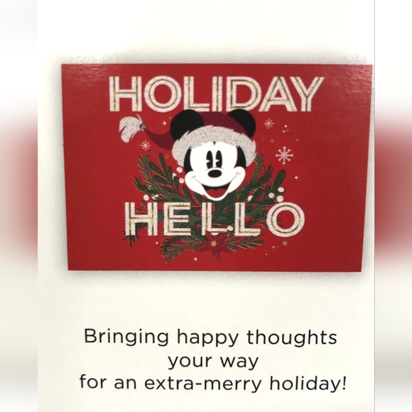 DISNEY HALLMARK MICKEY MOUSE HOLIDAY 40 CARDS W/MATCHING SELF SEALING ENVELOPES - Picture 3 of 8